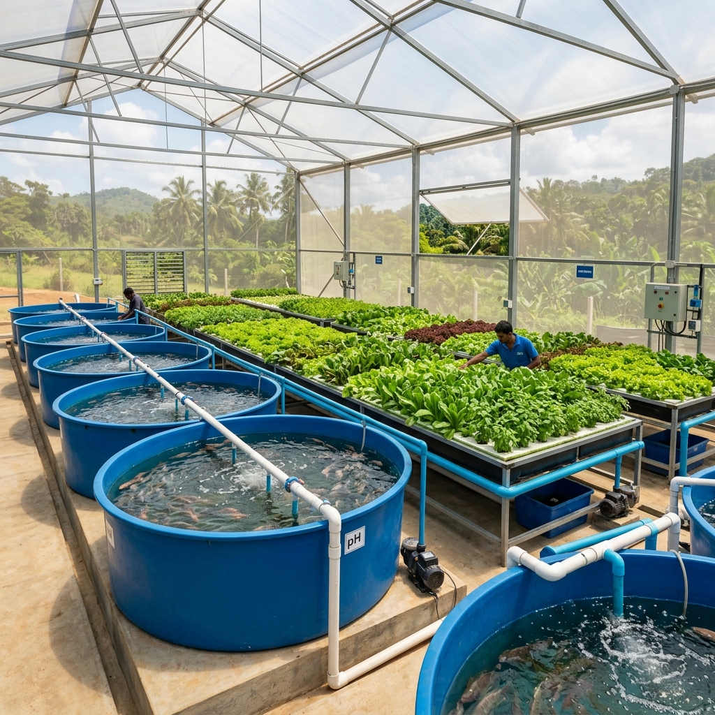 Aquaponics system