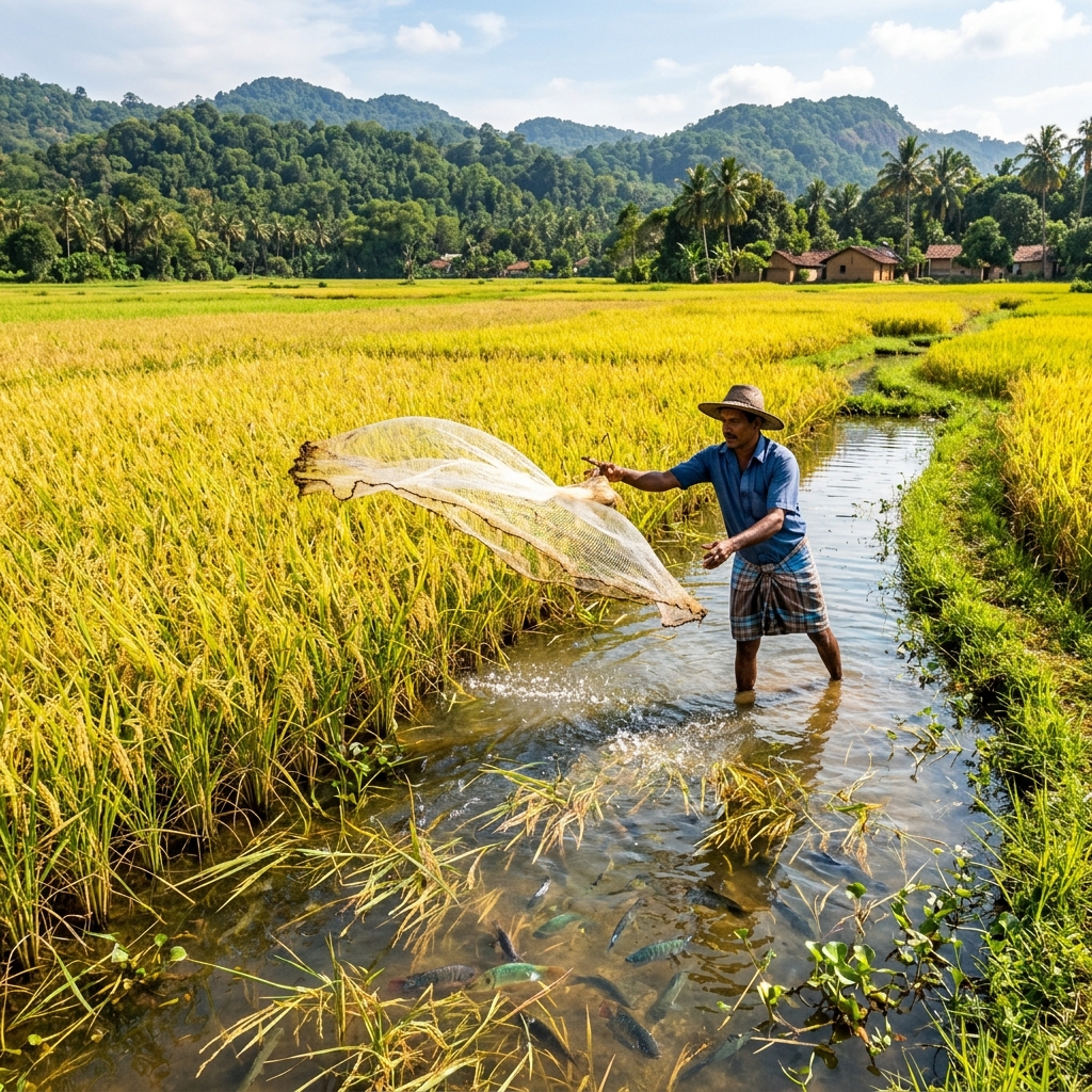 Integrated fish farming