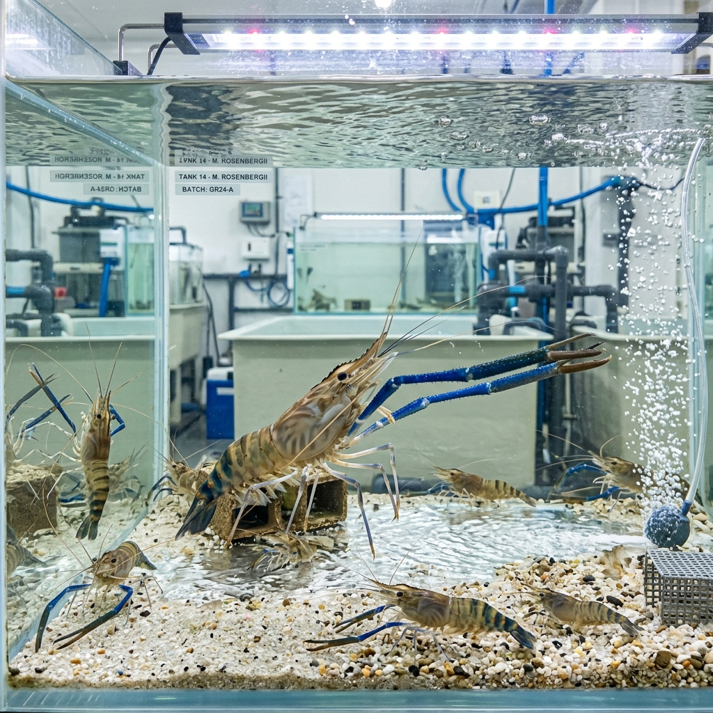 Freshwater prawn culture